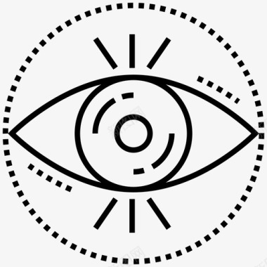 眼睛监控控制论网络安全图标图标