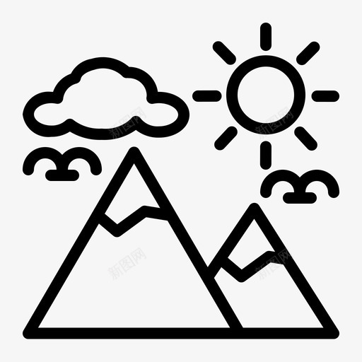 营地山山营地图标svg_新图网 https://ixintu.com 山地 自然 自然山 营地 露营