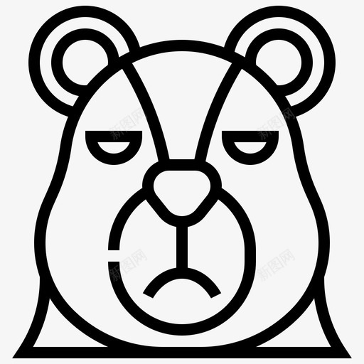 熊动物抽签图标svg_新图网 https://ixintu.com 动物 动物标题 抽签 熊 股票 野生
