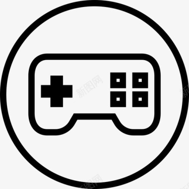 游戏界面按钮7线性图标图标