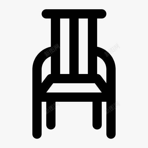 经典椅子家具休息室图标svg_新图网 https://ixintu.com 休息室 家具 木制品 椅子 经典 轮廓