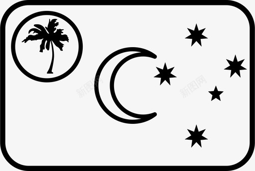 科科斯基林群岛国旗可可基林群岛国旗cck图标svg_新图网 https://ixintu.com cck 世界 可可 国家 国旗 圆形 基林 科斯 简化 群岛