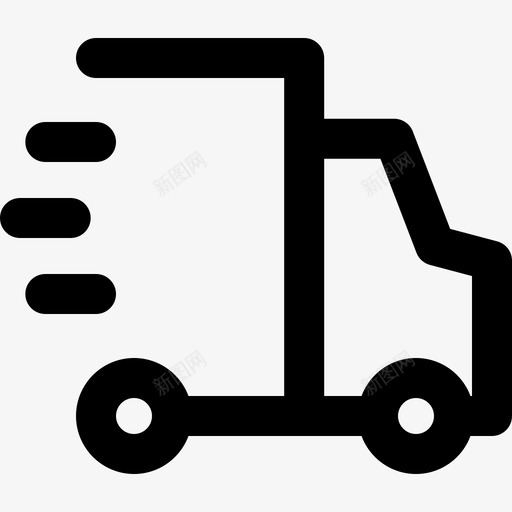 送货卡车物流27直线式图标svg_新图网 https://ixintu.com 卡车 物流 直线式 送货