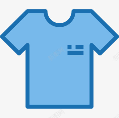 衬衫购物和电子商务10蓝色图标图标