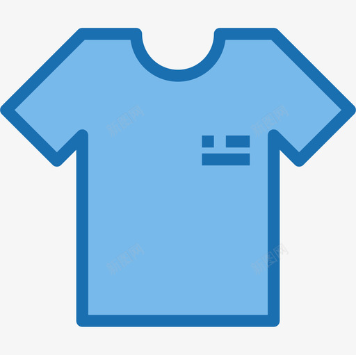衬衫购物和电子商务10蓝色图标svg_新图网 https://ixintu.com 电子商务 蓝色 衬衫 购物