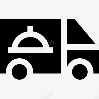 卡车食品运送24装满图标图标