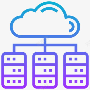 数据库大数据11梯度图标图标