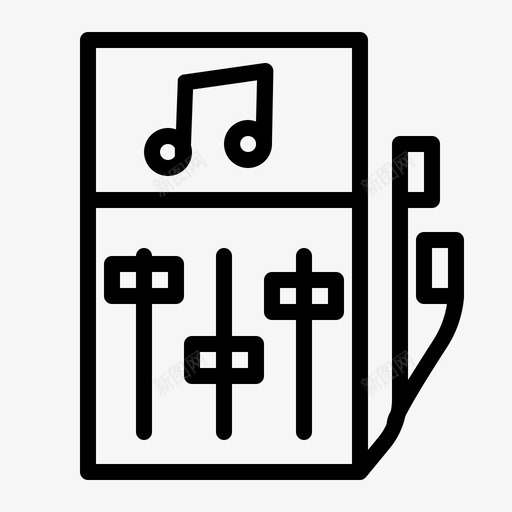 音乐播放器媒体播放器多媒体图标svg_新图网 https://ixintu.com 多媒体 媒体播放器 歌曲 音乐多媒体 音乐播放器