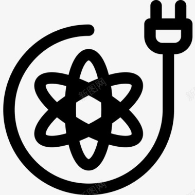 核能核能2线性图标图标