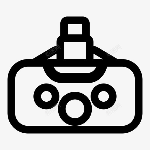 虚拟现实游戏眼镜图标svg_新图网 https://ixintu.com 智能 游戏 眼镜 科技 虚拟现实