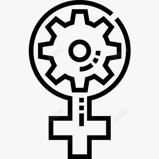 职业女性女权主义8直系图标svg_新图网 https://ixintu.com 女权主义 直系 职业女性