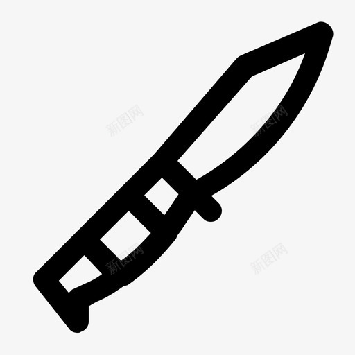 刀具切割设备图标svg_新图网 https://ixintu.com 刀具 切割 工具 户外套件线 生存 设备 锋利