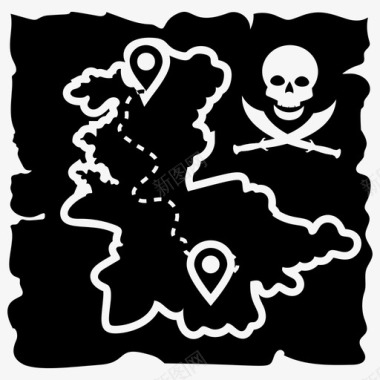 海盗地图海图位置图标图标