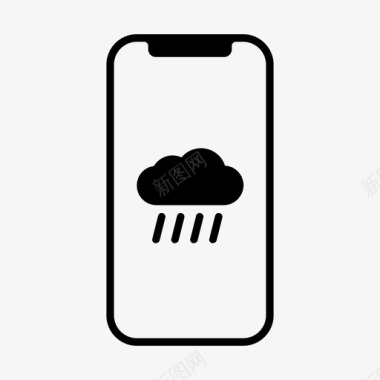 雨iphone暴雨图标图标