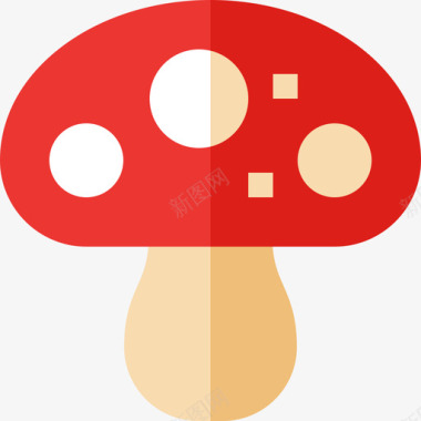 蘑菇秋季34扁平图标图标