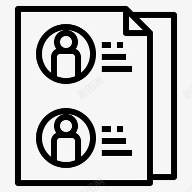 文档合同文件和文件夹图标图标