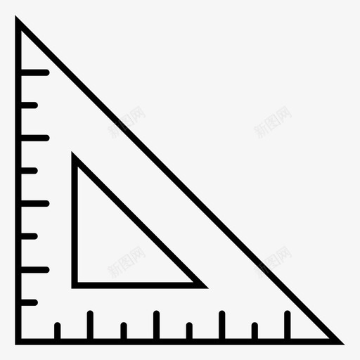 套方度尺图标svg_新图网 https://ixintu.com 套方 度尺 教育 绘图 设备 设计