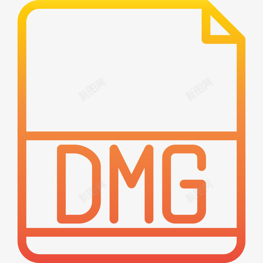 Dmg文件扩展名渐变图标svg_新图网 https://ixintu.com Dmg 文件扩展名 渐变