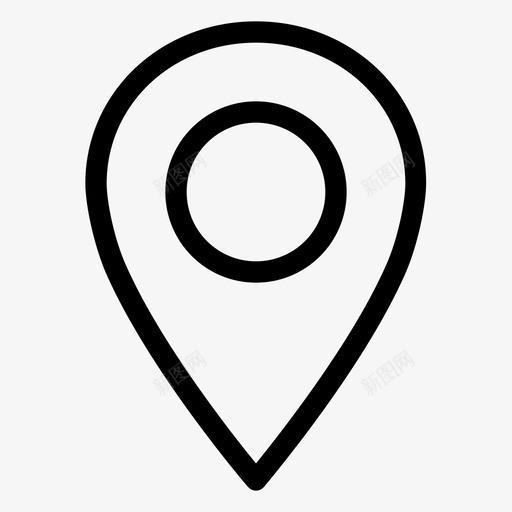 地图位置方向指针图标svg_新图网 https://ixintu.com 地图位置 指针 方向 用户界面 行程