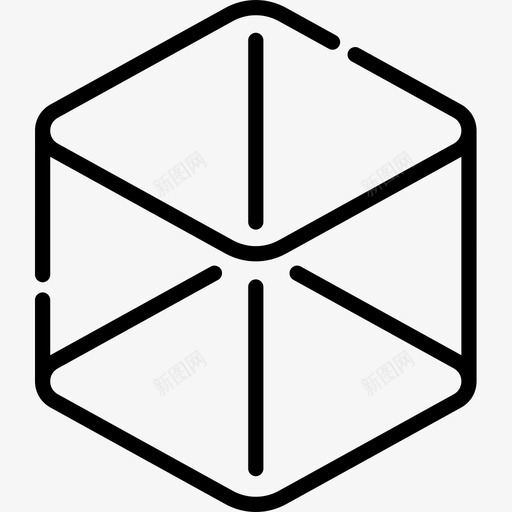 立方体平面师6线性图标svg_新图网 https://ixintu.com 平面 平面设计 立方体 线性 设计师