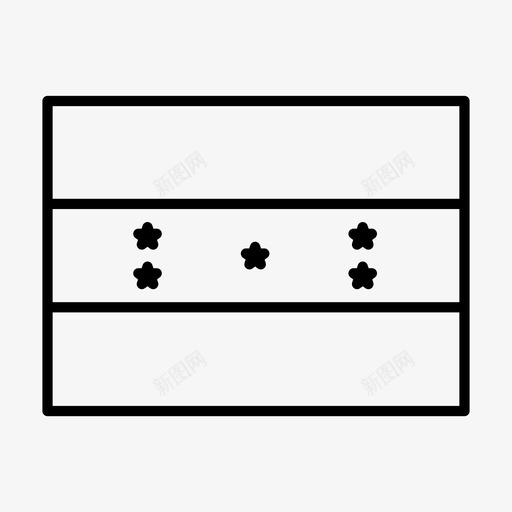 洪都拉斯国旗国家国旗图标svg_新图网 https://ixintu.com 世界 国家 国旗 洪都拉斯