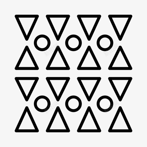 几何图案图案重复图案图标svg_新图网 https://ixintu.com 三角形 几何 图案 纺织品 重复