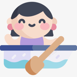 船2船旅行的人2平的图标高清图片
