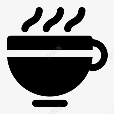 热咖啡早午餐饮料图标图标