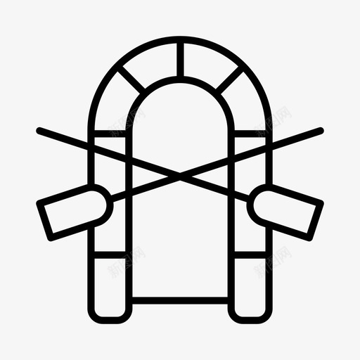 充气筏探险运输图标svg_新图网 https://ixintu.com 充气 内河运输 探险 水运 运输