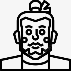 年轻的艺术家艺术家时髦男人图标高清图片