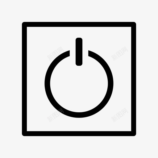 电源按钮接口关闭图标svg_新图网 https://ixintu.com 关闭 按钮 接口 电子设备 电源
