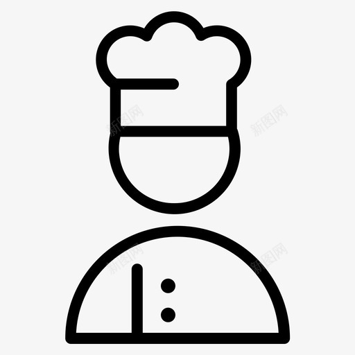 厨师烹饪食物图标svg_新图网 https://ixintu.com 专业 厨师 厨房 烹饪 食物