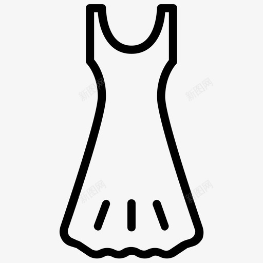 衣服时装女人图标svg_新图网 https://ixintu.com 女人 时装 衣服