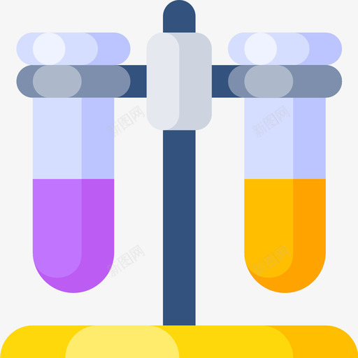 试管科学87扁平图标svg_新图网 https://ixintu.com 扁平 科学 试管