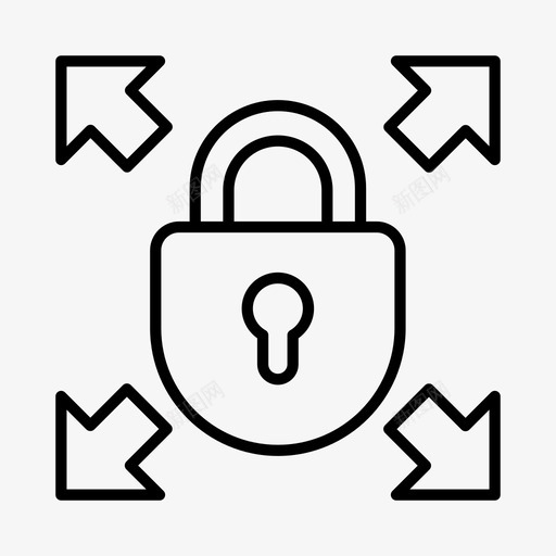 锁定安全安全服务图标svg_新图网 https://ixintu.com 安全 安全服 服务 解锁 锁定