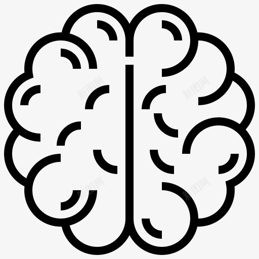 大脑大脑半球智力图标svg_新图网 https://ixintu.com 人类器官 器官 大脑 大脑半球 智力
