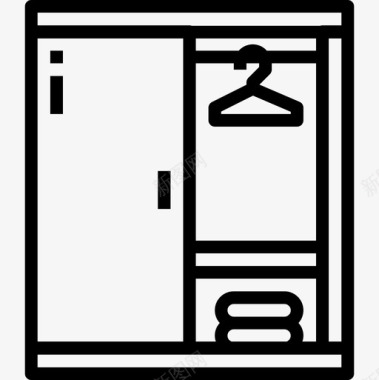 衣柜家具110直线型图标图标