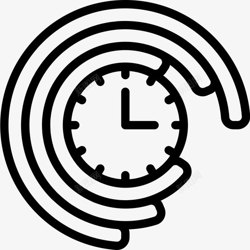 时间时间管理29线性图标svg_新图网 https://ixintu.com 时间 时间管理29 线性