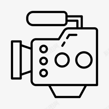 视频摄像机媒体图标图标
