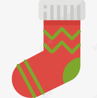 圣诞袜圣诞190扁平图标图标