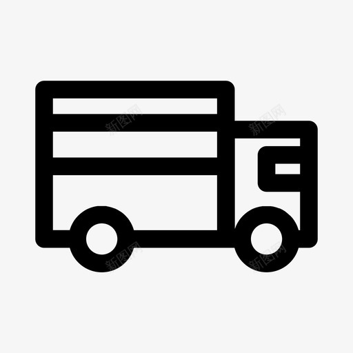 送货电子商务市场图标svg_新图网 https://ixintu.com 卡车 在线 市场 电子商务 送货