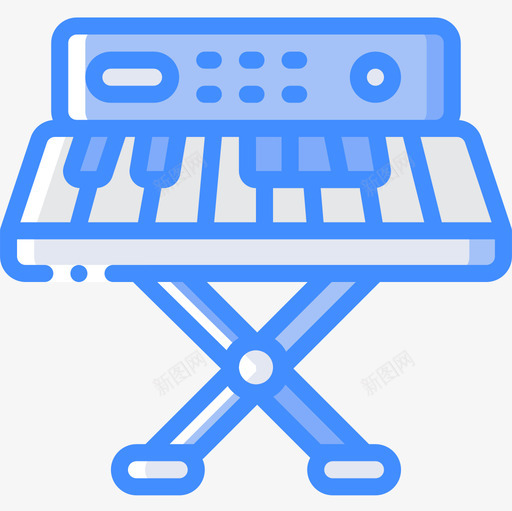 键盘八十年代16蓝色图标svg_新图网 https://ixintu.com 八十年代 蓝色 键盘