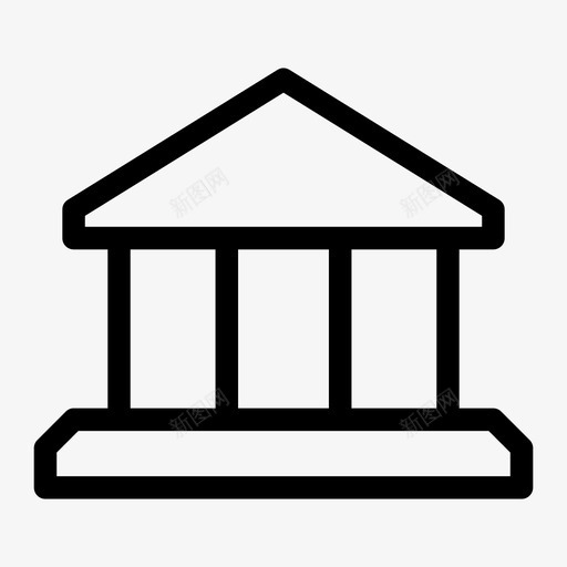 政府银行建筑图标svg_新图网 https://ixintu.com 位置 博物馆 建筑 政府 方向 银行 随机12种媒体