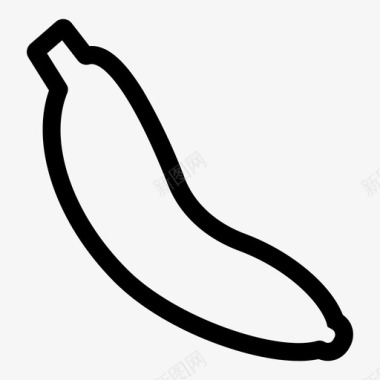 香蕉减肥健身图标图标