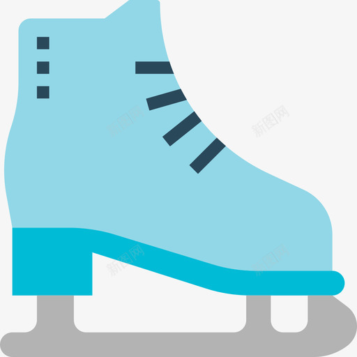 滑冰鞋冬季58平底鞋图标svg_新图网 https://ixintu.com 冬季 冰鞋 平底 滑冰