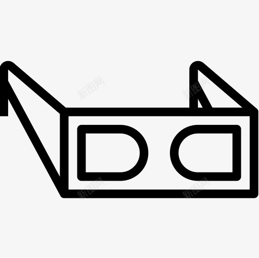 3d眼镜vr5线性图标svg_新图网 https://ixintu.com 3d眼镜 vr5 线性