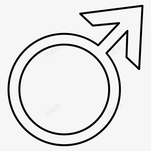男性女性性别图标svg_新图网 https://ixintu.com 女性 性别 性别符号 男性
