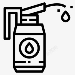 加油瓶子加油器瓶子润滑剂图标高清图片