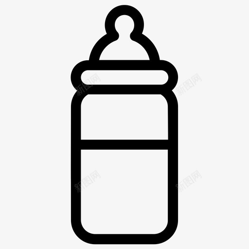 婴儿喂养器婴儿奶瓶婴儿用品图标svg_新图网 https://ixintu.com 喂养 图标 奶瓶 婴儿 婴儿用品 容器 牛奶 线图 试管婴儿