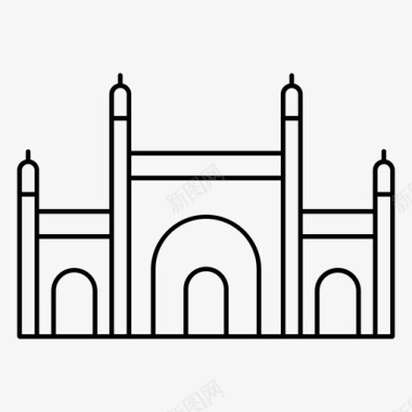 伊加清真寺伊德加清真寺阿富汗图标图标